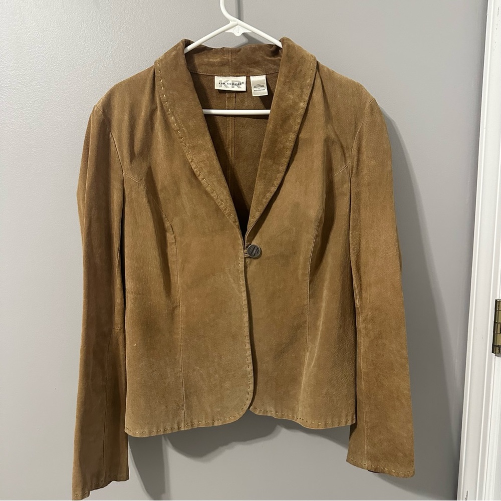 Kim Rogers Tan Suede Blazer